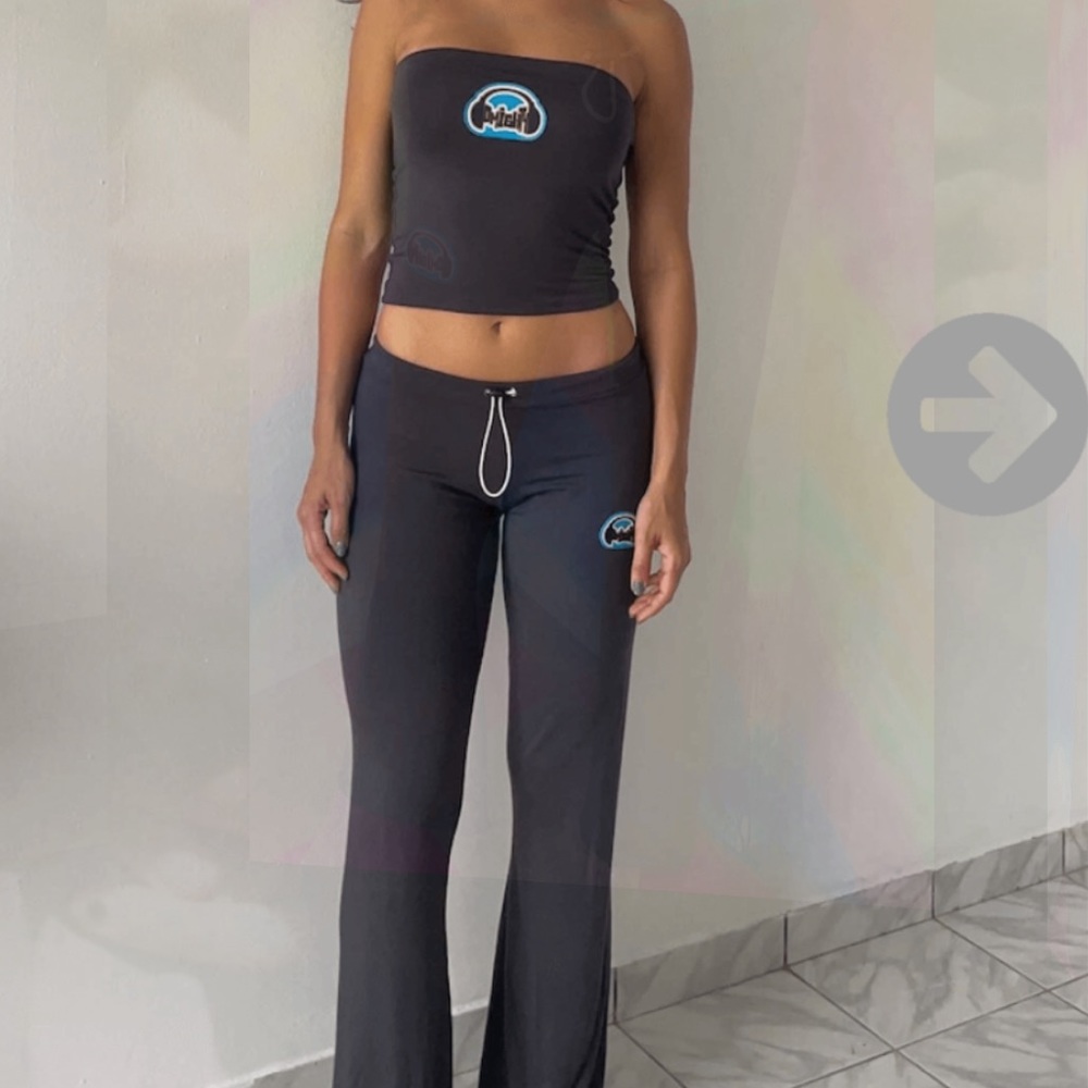 OMIGHTY HEADPHONE PANTS AND TUBE TOP IN ASPHALT